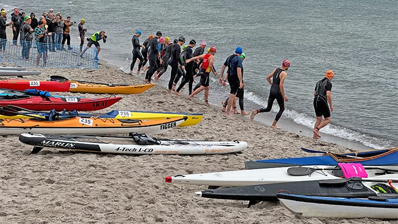 Start für die Quadrathleten © Bernd Scheller